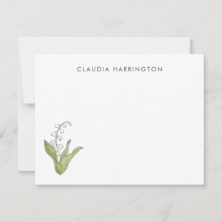 Lily of the Valley Hand-Illustrated Spring Floral Note Card