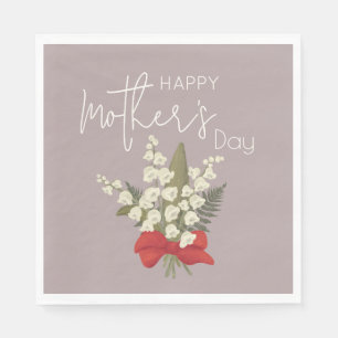 Lily of the Valley Happy Mother's Day Party  Napkins
