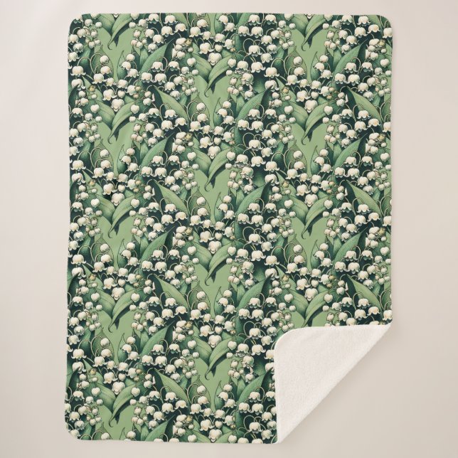 Lily of the Valley Heart Wreath                    Sherpa Blanket (Front)