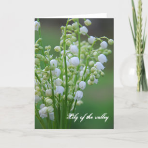 Lily of the valley holiday card