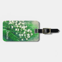Lily of the Valley Luggage Tag