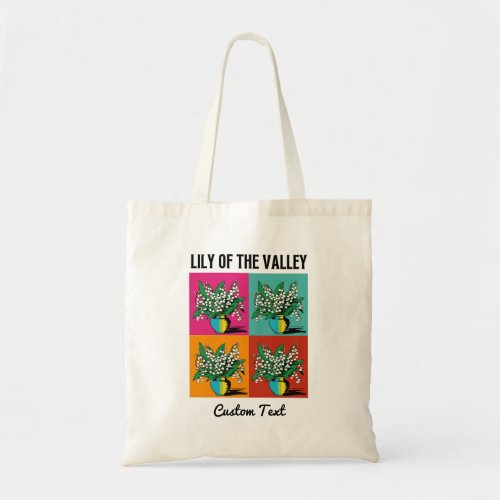 Lily of the Valley May Birth Month Flower Floral Tote Bag