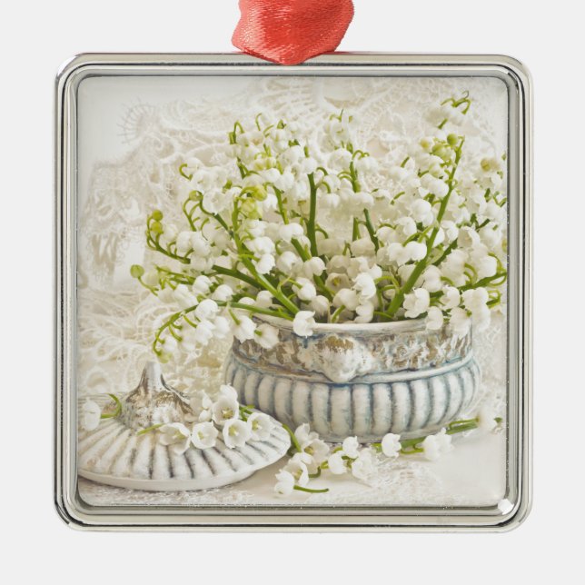 Lily Of The Valley Metal Ornament (Front)