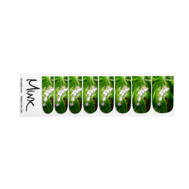 Lily of the Valley Minx Nail Wraps (Right Hand)