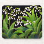 Lily of the Valley Mousepad<br><div class="desc">A painting of lilies of the valley spring flowers printed on a quality mousepad for spring floral art fans.</div>