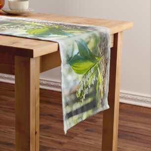 Lily of the valley National Flower Finland    Long Table Runner