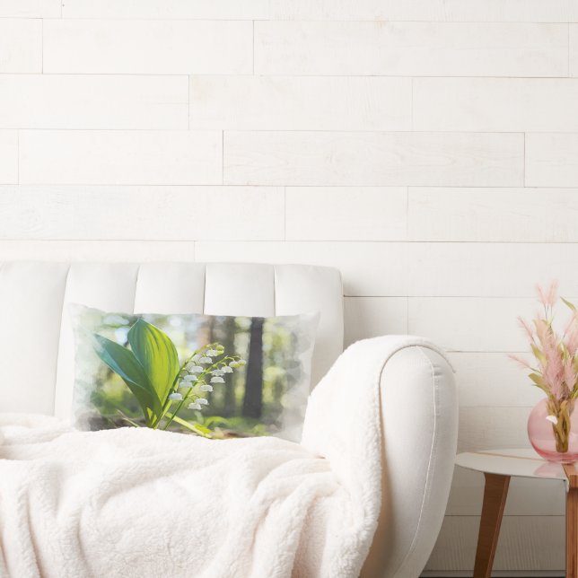 Lily of the valley National Flower Finland |  Lumbar Pillow (Couch)