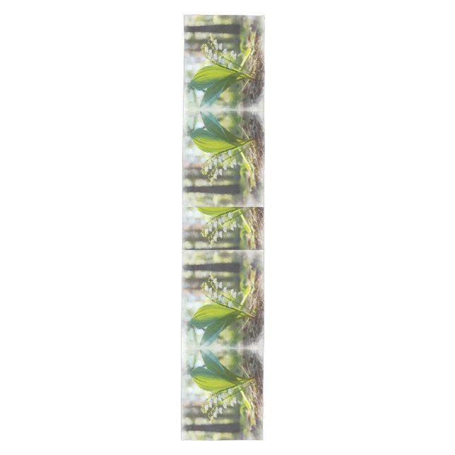 Lily of the valley National Flower Finland |  Medium Table Runner (Front)
