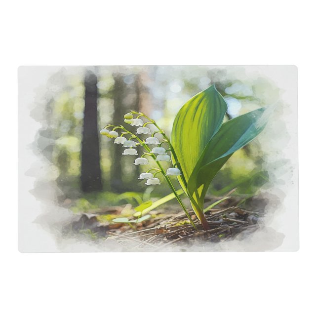 Lily of the valley National Flower Finland |  Placemat (Front)
