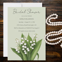 Lily of the Valley on Green Bridal Shower