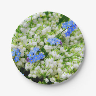 Lily of the valley paper plates
