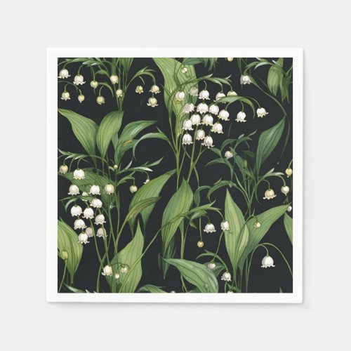 Lily of the valley pattern napkins