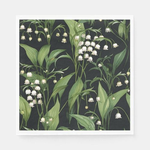 Lily of the valley pattern napkins