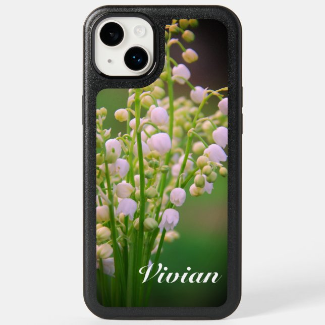 Lily of the valley personalised  otterbox iPhone case (Back)