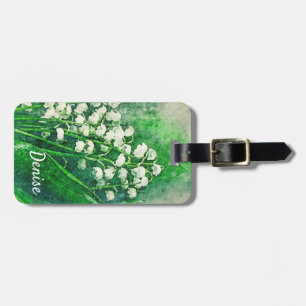 Lily of the Valley Personalized Luggage Tag