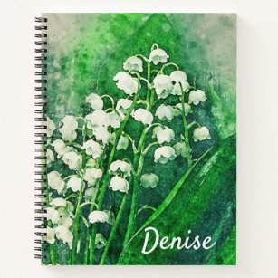 Lily of the Valley Personalized Notebook