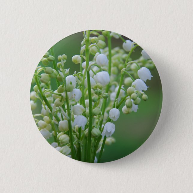 Lily of the valley pinback button (Front)