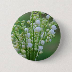 Lily of the valley pinback button