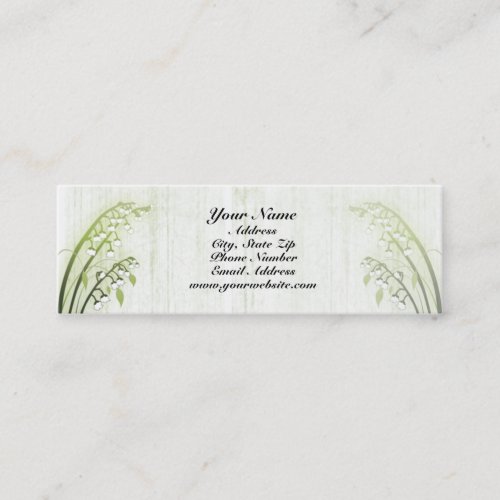 Lily of the Valley Profile Card Business Card Template
