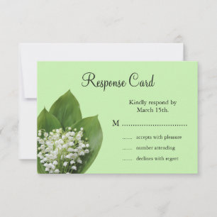 Lily of the Valley RSVP Card
