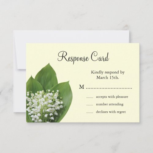 Lily of the Valley RSVP (ivory)