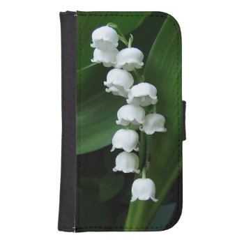 Lily Of The Valley Wallet Phone Case For Samsung Galaxy S4 by deemac1 at Zazzle
