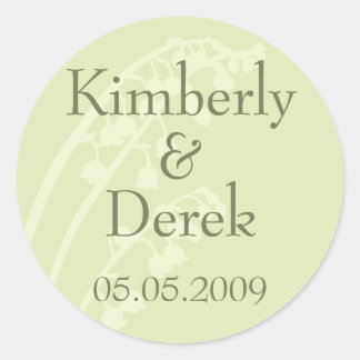Lily of the Valley • Save the Date Sticker