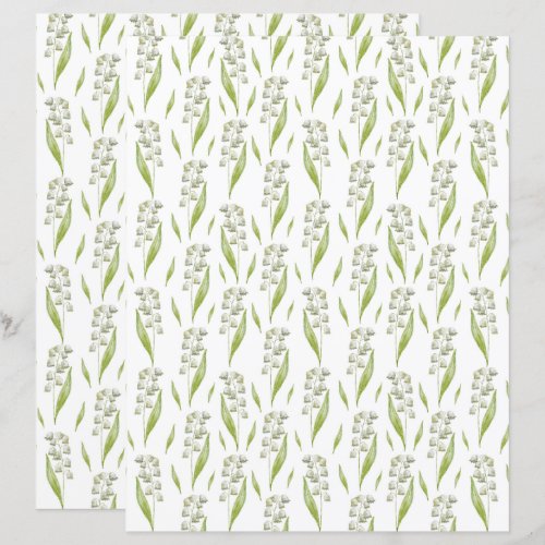 Lily of the Valley Scrapbook Paper