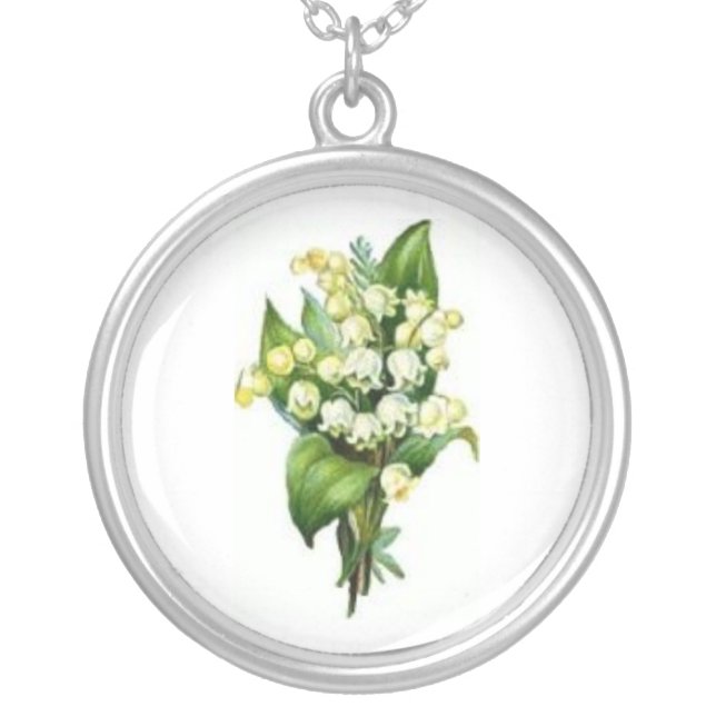 Lily of the Valley Silver Necklace (Front)