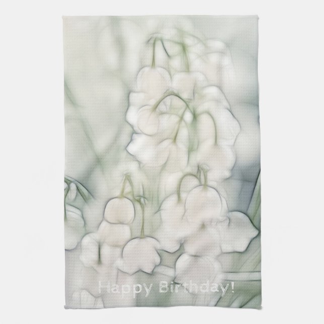 Lily of the Valley Sketch Towel (Vertical)