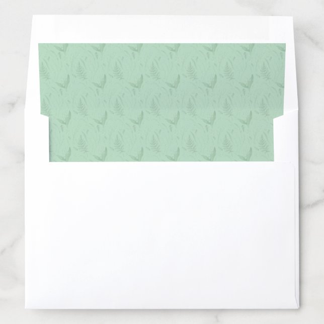 Lily of the Valley || Soft Green Envelope Liner (In Envelope)