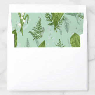 Lily of the Valley || Soft Green Envelope Liner
