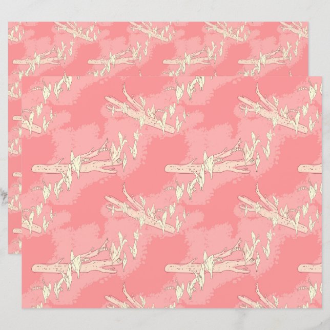 Lily-of-the-valley spring flowers pink (Front/Back)