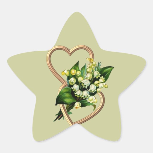 Lily of the Valley Star Sticker (Front)