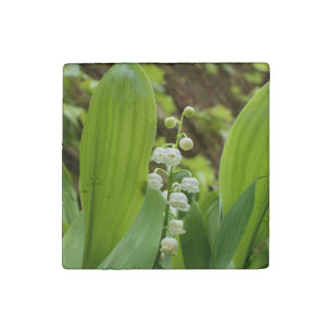 Lily of the Valley Stone Magnet