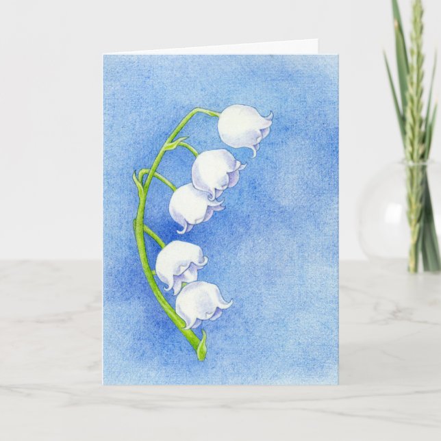 Lily of the Valley Thank You Card (Front)