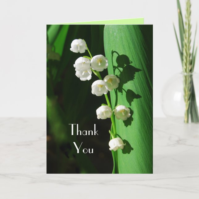 Lily of the Valley Thank You Card (Front)