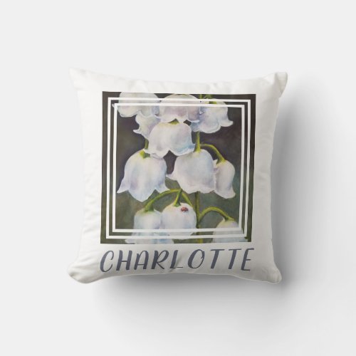 Lily of the Valley Throw Pillow