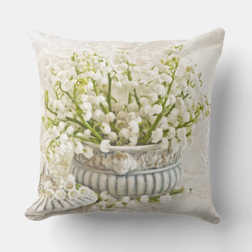 Lily Of The Valley  Throw Pillow