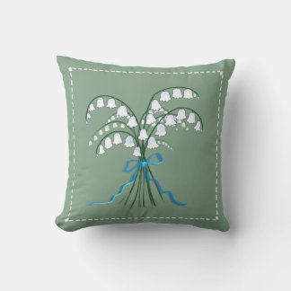Lily of the Valley Throw Pillow