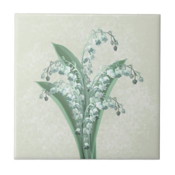 Lily Of The Valley Tile by AutumnRoseMDS at Zazzle