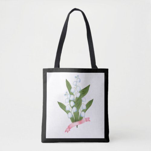 Lily of the valley tote bag