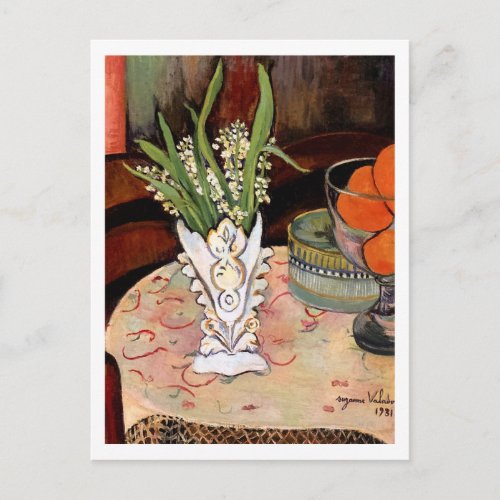 Lily of the Valley Vase by Suzanne Valadon Postcard