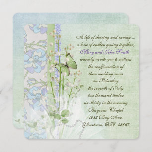 Lily of the Valley Vow Renewal Invitation