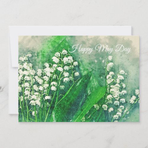 Lily of the Valley Watercolor Card