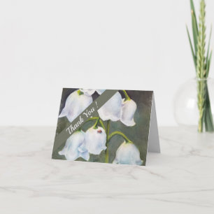 Lily of the Valley Watercolor Floral Thank You Card