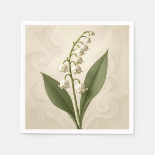 Lily of the Valley Watercolor Napkins