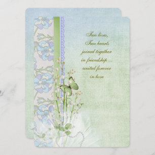 lily of the valley wedding bouquet invitation