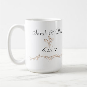 lily of the valley wedding coffee mug