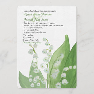Lily of the Valley Wedding Invitation